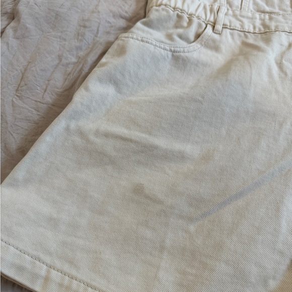 NWT SHOWPO MAURIEL PLAYSUIT - RECYCLED COTTON UTILITY PLAYSUIT ECRU - Picture 4 of 5